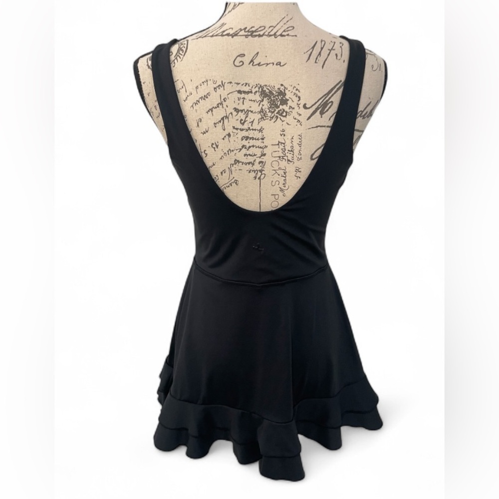 JoyLab Black Athletic Skirted Romper Dress Size Medium EUC - Picture 4 of 6